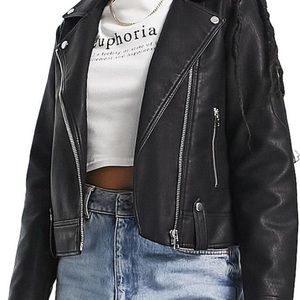 Zara faux leather jacket